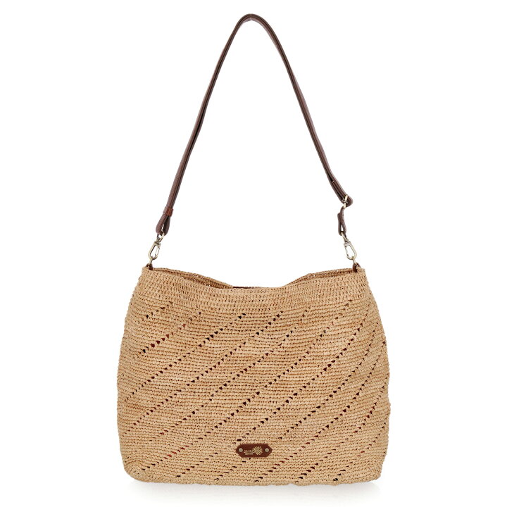 楽天市場】【ポイント3倍】イビサ公式 ラフィア ショルダー バッグ  