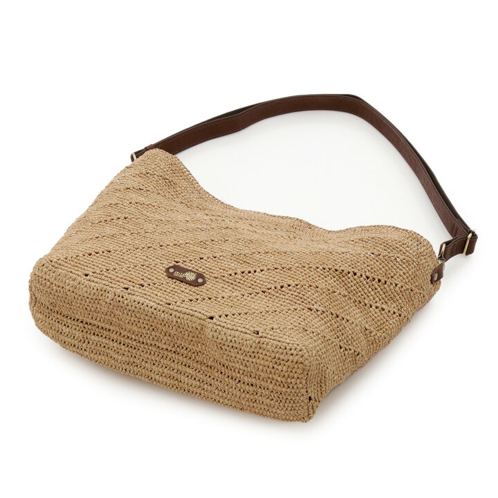 楽天市場】【ポイント3倍】イビサ公式 ラフィア ショルダー バッグ  