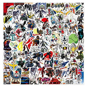 ガンダムステッカーセット 100枚 ガンダム防水ステッカー ガンダムシールパック ブランドステッカースーツケース 車 バイク ヘルメット スケボー ギターなどに適用