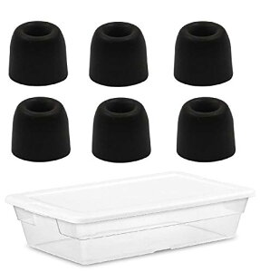 A-Focus イヤーピース 低反発 ウレタン製 イヤーチップ 遮音性 音質向上 イヤホンキャップ Sony/BeatX/Powerbeats Pro 等対応 内径