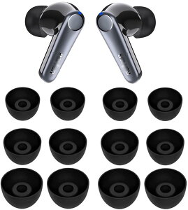 A-Pcas �C���[�s�[�X EarFun Air Pro 3�C���z���p �C���[�s�[�X Ear fun Free Pro 3 �C���z���p �C���[�`�b�v Ear fun Air S�C���z���p �C���[�s�[�X �V���R���� S/M/L 6�y�A �u���b�N 532