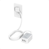 延長コード 3m 薄型 電源タップ usb コンセント たこあしコンセント テーブルタップ TESSAN 3個AC 1個タ…