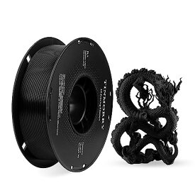 PLA フィラメント ブラック,【TINMORRY】3dプリンタ用造形材料, 3dプリンター フィラメント 1.75mm 1Kg (3D Printer Filament Black)
