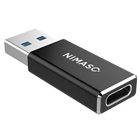 NIMASO USB Type C（メス）to USB 3.0（オス）変換アダプタ【両面USB 3.0 高速データ伝送】QC3.0 高速充電 スマホ/パソコンなどに対