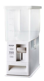 アスベル AZ・計量米びつ 6kg 1合ずつ計量可能 無洗米対応 スリム設計 洗える 分解可能 ライスストッカー 米櫃 キッチン収納 ホワイト
