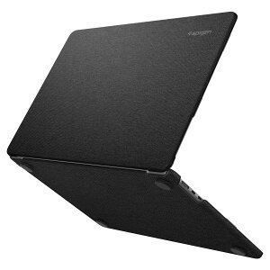 Spigen MacBook Air 13�C���` M5/M4/M3/M2 (2026/2025/2024/2023) �P�[�X �n�[�h�V�F�� �v���~�A�� �t�@�u���b�N �X���[�u �ی�J�o�[ �A�[�o���E�t�B�b�g ACS05272 (�u���b�N)