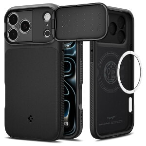 Spigen �y�n��18�N�̋Z�p�́z iPhone 17 Pro Max �P�[�X MagSafe�Ή� �J�����J�o�[ �����Y�ی� �}�O�l�b�g���� �}�b�g �ϏՌ� �ČRMIL�K�i �I�v�e�B�b�N�E�A�[�}�[�E�}�O�t�B�b�g (�u���b�N) ACS09900