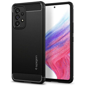 Spigen Galaxy A53 5G �P�[�X �ϏՌ� [ SC-53C | SCG15 ] ����2.2mm ����~�� �����₷�� TPU �ČRMIL�K�i�擾 ���^ �y�� ���C�����X�[�d�Ή� ���M�b�h�E�A�[�}�[ ACS04159 (�}�b�g�E�u���b�N)