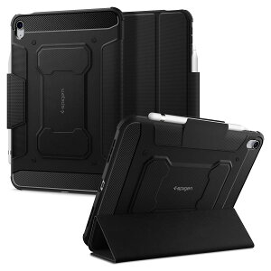 Spigen iPad ��11���� �P�[�X A16 (2025�N/11�C���`) iPad ��10���� �P�[�X (2022�N/10.9�C���`) �Ռ��z�� �ϏՌ� Apple Pencil ���[ �X�^���h ���� ���M�b�h�E�A�[�}�[�E�v�� ACS05417 (�u���b�N)