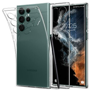 Spigen Galaxy S22 Ultra �P�[�X [ SC-52C | SCG14 ] �N���A TPU�J�o�[ ����1.5mm �����^ ���y�� �ČRMIL�K�i�擾 ���΂ݖ��� ���L�b�h�E�N���X�^�� ACS03912 (�N���X�^���E�N���A)