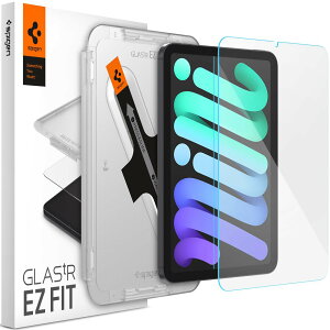 Spigen iPad Mini 7 2024/iPad Mini 6 2021 �K���X�t�B���� �\��t���L�b�g�t�� iPad mini7/6 8.3�C���` �Ή� �ی�t�B���� 1���� AGL03824