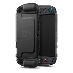 Spigen Switch 2 �P�[�X (2025) �h�b�N�Ή� Joy-Con �ȒP���E �O���b�v������ �ϏՌ� ��d�\�� �t���X�g���H �ی�J�o�[ �E���g���E�n�C�u���b�h ACS10167 (�t���X�g�E�u���b�N)