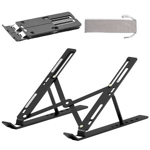 BOJIDO �m�[�g�p�\�R���X�^���h �A���~������ �܂肽���ݎ��Ōy�� 6�i�K���� �p�x���߉\�� PC Mac �^�u���b�g iPad 15.6�C���`�m�[�g�ɑΉ���(�u���b�N)