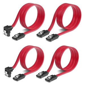 YFFSFDC SATA 3�P�[�u�� �V���A���P�[�u�� 4�{�Z�b�g(�X�g���[�g�^+��L�^) �V���A��ATA3�P�[�u�� ���������h�~ �n�[�h�f�B�X�N/���w�h���C�u �œK ���b�`�t 50cm HDD SSD S-ATA III �f�[�^ �R�[�h ���b�h