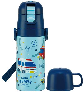 �X�P�[�^�[(Skater) ���� �q���p 2WAY ������ 420ml �R�b�v���� 350ml �͂��炭 �N���} �j�̎q ���e�� �X�e�����X �ۉ��ۗ� �y�� waterbottle �X�|�[�c�{�g�� �L�b�Y ���ǂ� ���r SKDC3-A