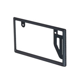セイワ(SEIWA) 車外用品 ナンバーフレーム カーボン カーボン調シボ加工 1枚入り K447 フロント&リア対応 軽自動車 普通車対応 封印対応 図柄ナンバー ご当地ナンバー 黄色枠を隠してスッキリ見せる ドレスアップ 法規定適応品 carbon