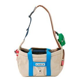 [iCANDOR] ピカブーバッグ クリーム PEEK-A-BOO BAG MELTING CREAM送料無料 ペットキャリーバッグ 犬用キャリーバッグ 猫用キャリーバッグ ペットバッグ お出かけ用ペットバッグ 小型犬キャリー ペット移動バッグ 犬猫兼用 ペット用キャリー おしゃれペットバッグ