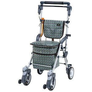 スルーンボックスN/フラワーブラウン(マキテック)シルバーカー コンパクトタイプ CB-10FB