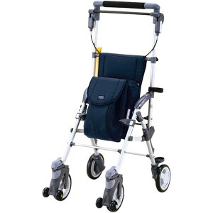 キャリースルーンN/ネイビー(マキテック)シルバーカー コンパクトタイプ CS-10NB