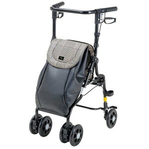 アンティ/黒チェック(マキテック)UX-2KC シルバーカー ミドルタイプ