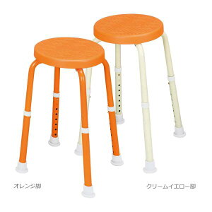 福浴 回転シャワーチェア プチ・トール/クリームイエロー脚(サテライト)FKB-06-30