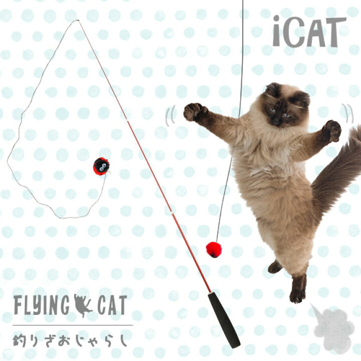 楽天市場 猫じゃらし 釣竿 Icat Flying Cat 釣りざお猫じゃらし てんとう虫ボール 猫用おもちゃ ペットグッズ ねこ ネコ 猫じゃらし 釣り竿 ねこじゃらし 猫のおもちゃ Icat Idog ｉｃａｔ 猫首輪 猫グッズ