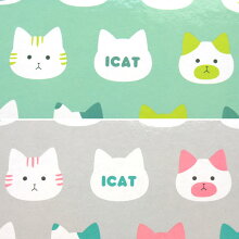 キャットフェイスの中に「iCat」のロゴ入り