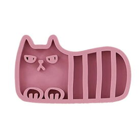 【 猫 ブラシ 】iCat UTTORAJI 夢心地なマッサージブラシ しまネコ 【 グルーミング アンダーコート ケアブラシ コーム ブラッシング 猫 長毛 毛玉 ブラシ 換毛期 抜け毛 抜け毛対策 被毛ケア 除毛 無駄毛 水洗いOK 柔らかい 猫型 デザイン かわいい icat アイキャット】