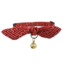 【 猫 首輪 安全 】iCat moscape ラブリーカラー ちりめん×結びリボン 防虫 メール便OK 【 国産 布製 カラー 和柄 和風 和物 正月 年賀状 かわいい おしゃれ 鈴 リボン 唐草 桜 軽量 セーフティ 簡単 猫首輪 猫の首輪 猫用首輪 icat idog アイキャット】