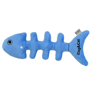 【 猫 おもちゃ 】IDOG&ICAT おさかなボーン 鈴入り アイドッグ 【 布製 ぬいぐるみ キャットトイ 猫おもちゃ 音 鈴 鈴入り ケリケリ キャットニップ不使用 魚 骨 猫用おもちゃ カラフル 玩具 超