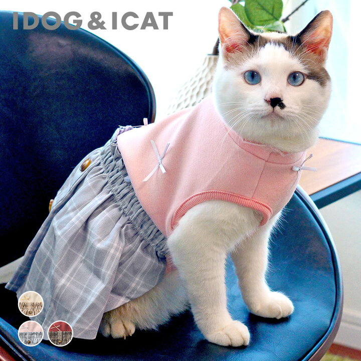 楽天市場】【 猫 服 ワンピース 】iDog リボンワンピ iDog fleur アイ 