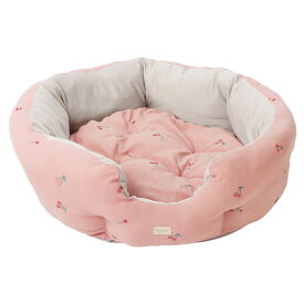 【クーポン利用で最大20％OFF★】【 猫 ベッド 】IDOG&ICAT iDog fleur チェリーのラウンドベッド 接触冷感 抗菌 防臭 アイドッグ【 ひんやり 冷感 クール cool クッション 猫用ベッド 小型犬 ベッド ベット 猫のベッド】