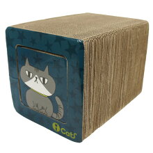 【猫】【つめとぎ】【iCat】【アイキャット】オリジナル飛び出すつめとぎネコトンネル。【段ボール】【猫用つめとぎ】【猫のつめとぎ】【スクラッチャー】【キャットスクラッチャー】