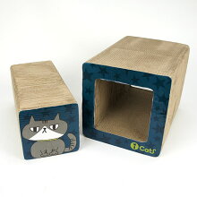 【猫】【つめとぎ】【iCat】【アイキャット】オリジナル飛び出すつめとぎネコトンネル。【段ボール】【猫用つめとぎ】【猫のつめとぎ】【スクラッチャー】【キャットスクラッチャー】