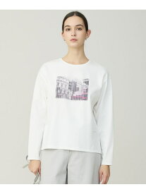【30th ANNIVERSARY】 LONDONフォトプリント ロングスリーブTシャツ ICB L アイシービー トップス カットソー・Tシャツ ホワイト【送料無料】[Rakuten Fashion]