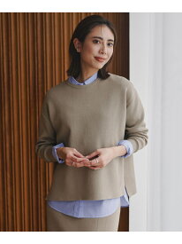 コットンポリエステルスムース プルオーバー ニット ICB アイシービー トップス ニット ブルー カーキグリーン ブラック【送料無料】[Rakuten Fashion]