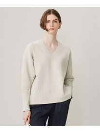 【SALE／50%OFF】【洗える】コットンシェニール Vネックニット ICB L アイシービー トップス ニット ブラック【RBA_E】【送料無料】[Rakuten Fashion]