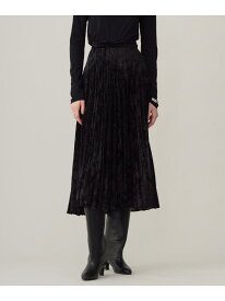 【SALE／50%OFF】【洗える】 シアーベルベット プリーツスカート ICB アイシービー スカート その他のスカート ブルー ブラック【RBA_E】【送料無料】[Rakuten Fashion]