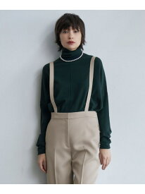 【洗える】 ヴィスコースワイド タートルネックプルオーバー ICB アイシービー トップス ニット ブラック ブルー グリーン【送料無料】[Rakuten Fashion]