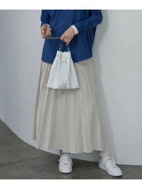 【SALE／40%OFF】【CLASSY.1月号掲載・洗える】ラミネートプリーツ スカート ICB アイシービー スカート ロング・マキシスカート ブラック グレー【RBA_E】【送料無料】[Rakuten Fashion]