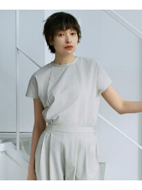 【SALE／20%OFF】【接触冷感・UVカット・防シワ・洗える】 アトラストリコット フレンチスリーブトップス ICB アイシービー トップス カットソー・Tシャツ グレー【RBA_E】【送料無料】[Rakuten Fashion]