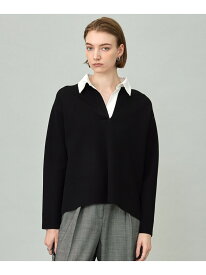 【SALE／30%OFF】【洗える】 シンセティックダブルフェイス ラガーニットプルオーバー ICB アイシービー トップス ニット ネイビー ブラック【RBA_E】【送料無料】[Rakuten Fashion]