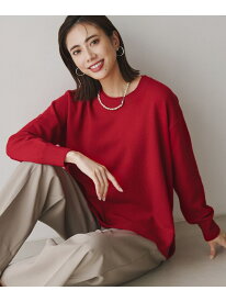 【新色追加】ソフトカシミヤミックス クルーネックニット ICB アイシービー トップス ニット ブラック レッド イエロー【送料無料】[Rakuten Fashion]