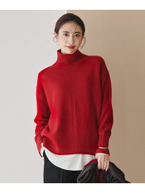 【新色追加】ソフトカシミヤミックス ハイネックニット ICB アイシービー トップス ニット レッド ブラック グレー イエロー【送料無料】[Rakuten Fashion]