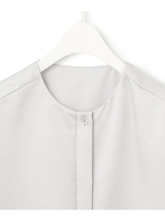 楽天市場】【SALE／40%OFF】【洗える】サテンクレープ ノーカラー 