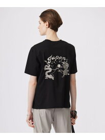 【SALE／50%OFF】【洗える】 スーベニアTEE ICB アイシービー トップス カットソー・Tシャツ ホワイト ブラック【RBA_E】【送料無料】[Rakuten Fashion]