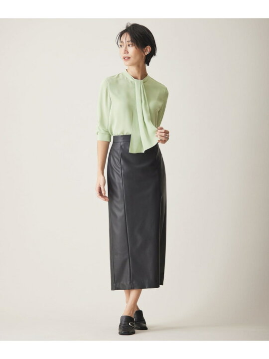 楽天市場】【SALE／30%OFF】フェイクレザー ナロースカート 