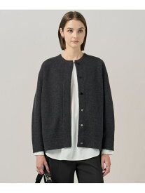 【SALE／30%OFF】ミルドウール ニットブルゾン ICB L アイシービー ジャケット・アウター ブルゾン・ジャンパー グレー【RBA_E】【送料無料】[Rakuten Fashion]