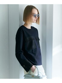 レースコンビジャージー トップス ICB アイシービー トップス カットソー・Tシャツ ネイビー ブラック ホワイト【送料無料】[Rakuten Fashion]