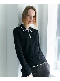 シンセティックフルニードル ハーフジップニット ICB L アイシービー トップス ニット ブラック【送料無料】[Rakuten Fashion]